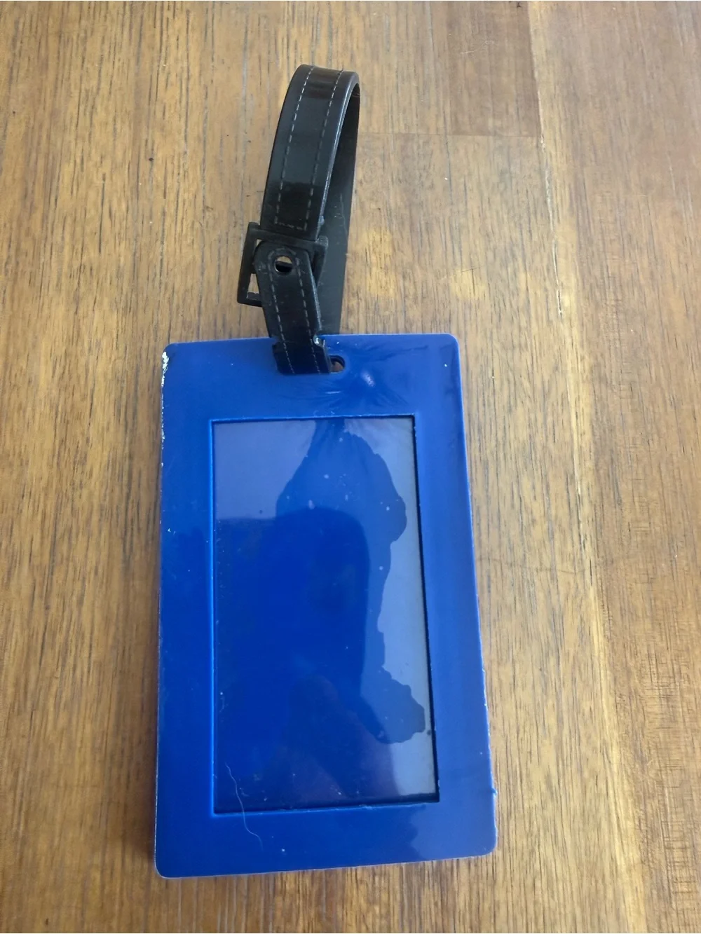 Blue Masonic Luggage Tag with yellow Emblem